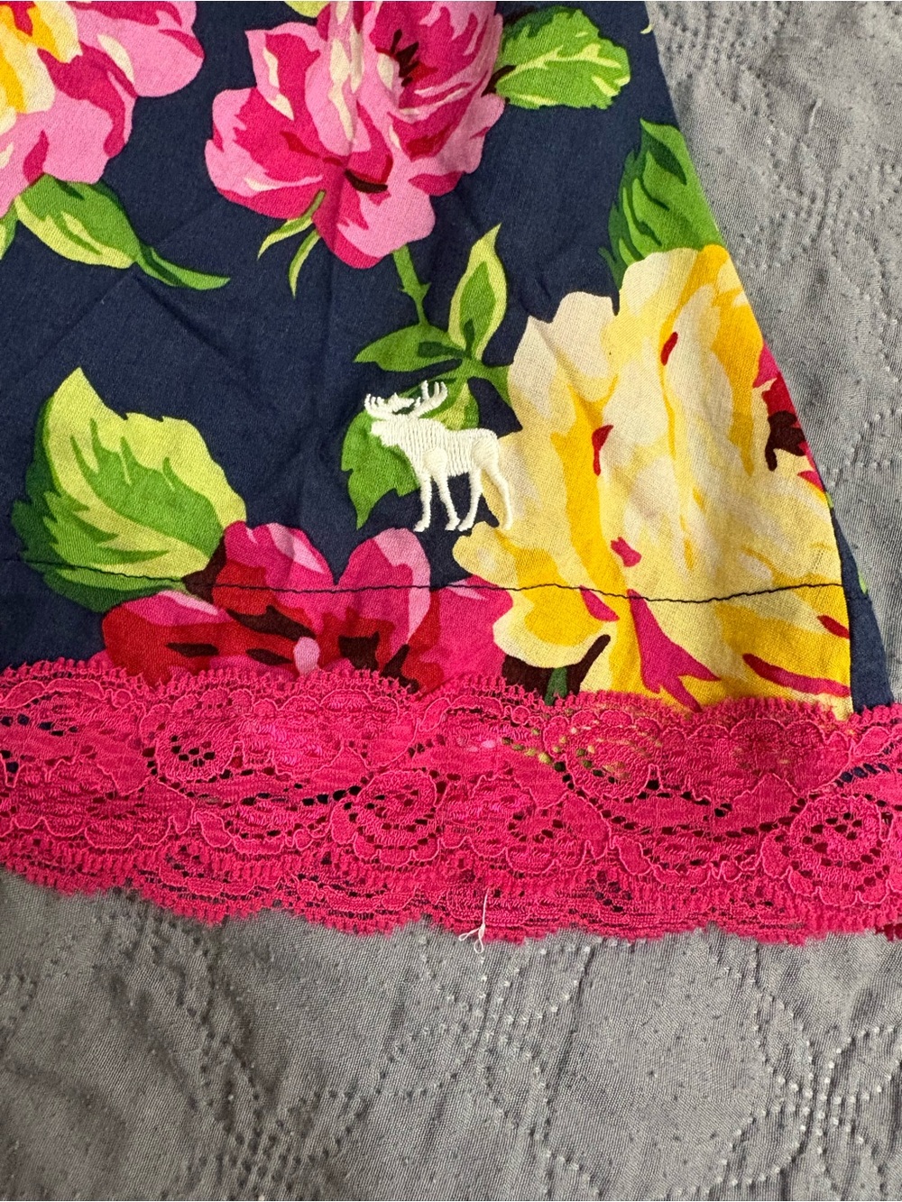 Abercrombie Fitch Vibrant Floral Print Babydoll Preppy Whimsical
Dress S Pocket - Picture 3 of 10